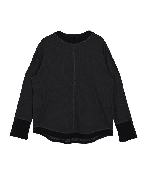 Ameri(アメリ)の「COTTON SILK SOFT TOP(Tシャツ/カットソー・レディース・アイボリー/ライトブルー/スミクロ・FREE)」の18枚目の写真