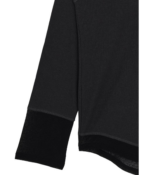 Ameri(アメリ)の「COTTON SILK SOFT TOP(Tシャツ/カットソー・レディース・アイボリー/ライトブルー/スミクロ・FREE)」の21枚目の写真
