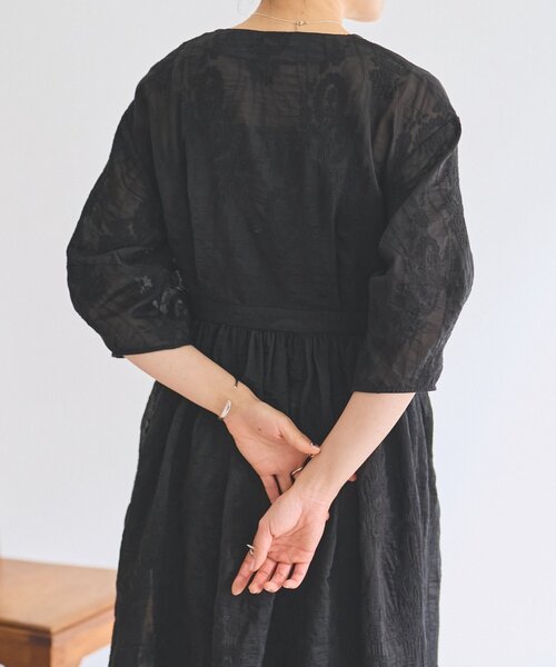 BEARDSLEY(ビアズリー)の「《HiROMITHiSTLE》ペイズリーワンピース(ワンピース・レディース・アイボリー/ブラック・FREE)」の5枚目の写真