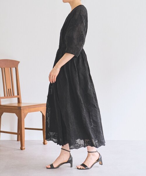 BEARDSLEY(ビアズリー)の「《HiROMITHiSTLE》ペイズリーワンピース(ワンピース・レディース・アイボリー/ブラック・FREE)」の7枚目の写真