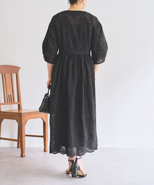 BEARDSLEY(ビアズリー)の「《HiROMITHiSTLE》ペイズリーワンピース(ワンピース・レディース・アイボリー/ブラック・FREE)」の8枚目の写真
