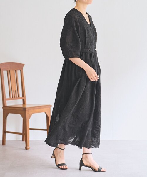 BEARDSLEY(ビアズリー)の「《HiROMITHiSTLE》ペイズリーワンピース(ワンピース・レディース・アイボリー/ブラック・FREE)」の9枚目の写真