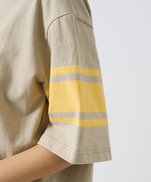 Barbarian（バーバリアン）の「【BARBARIAN / バーバリアン】Crewneck Short ナンバリング / クルーネックショート/ユニセックス（ナンバリング）（Tシャツ/カットソー・メンズ・ライトベージュ/オレンジ・XL/L/M/S）」の13枚目の写真