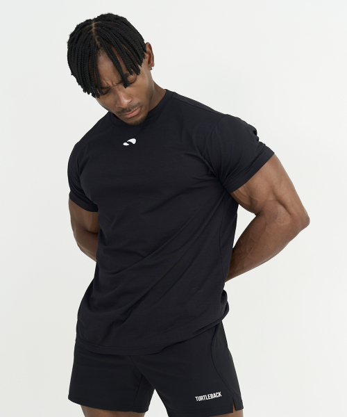 TURTLEBACK(タートルバック)の「石膏マッスルフィット半袖_ブラック(Tシャツ/カットソー・メンズ・その他・LARGE/X-LARGE/XX-LARGE/MEDIUM)」の1枚目の写真