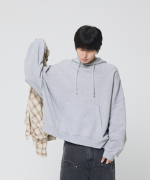 VONVAT（ヴォンバト）の「シグニチャーコクーンフード（メランジグレー）（パーカー）」