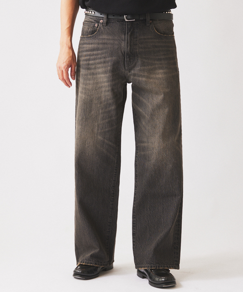 JOURNAL STANDARD relume（ジャーナルスタンダード　レリューム）の「スモーキーデニム 11oz ワイドパンツ（デニムパンツ・メンズ・クリアブルー/ブラック系その他/コバルトブルー・MEDIUM/LARGE）」の11枚目の写真
