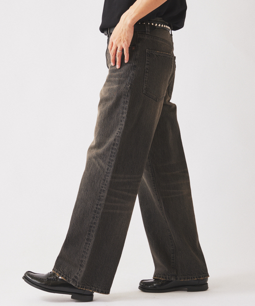 JOURNAL STANDARD relume（ジャーナルスタンダード　レリューム）の「スモーキーデニム 11oz ワイドパンツ（デニムパンツ・メンズ・クリアブルー/ブラック系その他/コバルトブルー・MEDIUM/LARGE）」の13枚目の写真