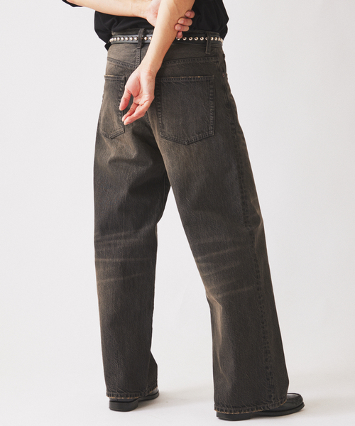 JOURNAL STANDARD relume（ジャーナルスタンダード　レリューム）の「スモーキーデニム 11oz ワイドパンツ（デニムパンツ・メンズ・クリアブルー/ブラック系その他/コバルトブルー・MEDIUM/LARGE）」の14枚目の写真