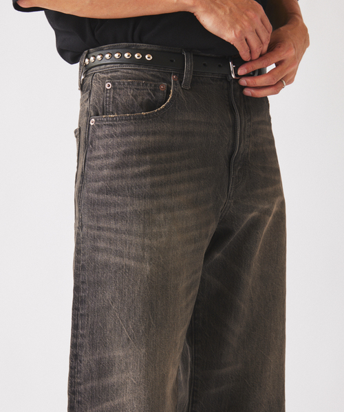 JOURNAL STANDARD relume（ジャーナルスタンダード　レリューム）の「スモーキーデニム 11oz ワイドパンツ（デニムパンツ・メンズ・クリアブルー/ブラック系その他/コバルトブルー・MEDIUM/LARGE）」の15枚目の写真