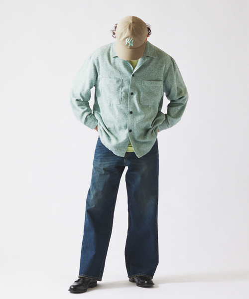 JOURNAL STANDARD relume（ジャーナルスタンダード　レリューム）の「スモーキーデニム 11oz ワイドパンツ（デニムパンツ・メンズ・クリアブルー/ブラック系その他/コバルトブルー・MEDIUM/LARGE）」の20枚目の写真