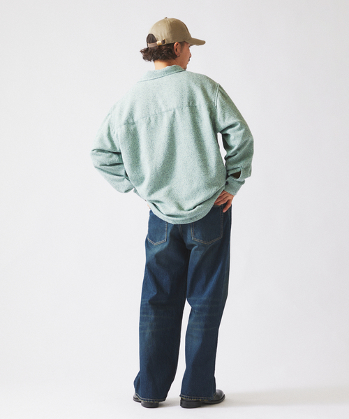 JOURNAL STANDARD relume（ジャーナルスタンダード　レリューム）の「スモーキーデニム 11oz ワイドパンツ（デニムパンツ・メンズ・クリアブルー/ブラック系その他/コバルトブルー・MEDIUM/LARGE）」の21枚目の写真