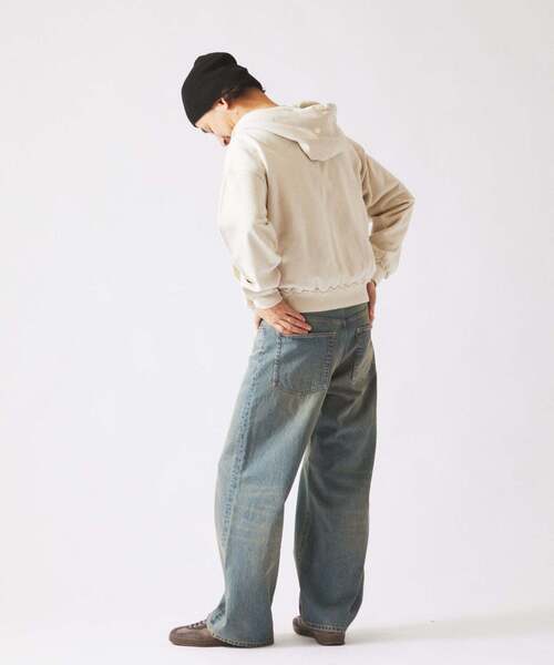 JOURNAL STANDARD relume(ジャーナルスタンダード レリューム)の「スモーキーデニム 11oz ワイドパンツ(デニムパンツ・メンズ・クリアブルー/ブラック系その他/コバルトブルー・MEDIUM/LARGE)」の5枚目の写真