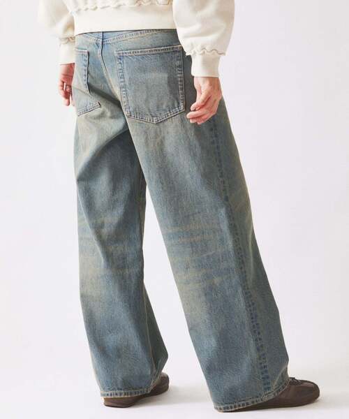 JOURNAL STANDARD relume(ジャーナルスタンダード レリューム)の「スモーキーデニム 11oz ワイドパンツ(デニムパンツ・メンズ・クリアブルー/ブラック系その他/コバルトブルー・MEDIUM/LARGE)」の10枚目の写真