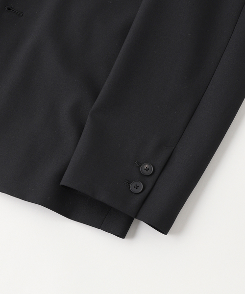 ATON（エイトン）の「ATON（エイトン）WOOL TROPICAL TAILORED JACKET（テーラードジャケット・メンズ・チャコールグレー/ブラック・4/6）」の5枚目の写真