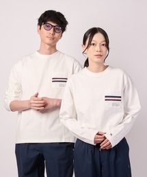 パネルリブ ポケット シェア ロングTシャツ