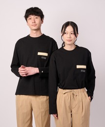 パネルリブ ポケット シェア ロングTシャツ