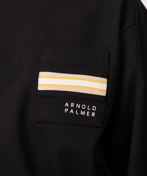 Arnold Palmer（アーノルドパーマー）の「パネルリブ ポケット シェア ロングTシャツ（Tシャツ/カットソー・レディース・ブラック/ホワイト/ライトベージュ・LL/L/M/S/XS）」の20枚目の写真