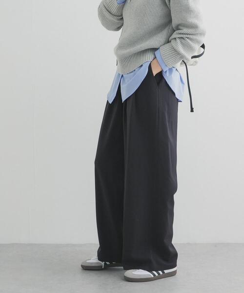 URBAN RESEARCH DOORS(アーバンリサーチドアーズ)の「『仁村紗和さん着用』『UR TECH』完声タックギャザーワイドパンツ(その他パンツ・レディース・ブラック/グレー系その他/チャコールグレー・LARGE/MEDIUM/SMALL)」の21枚目の写真