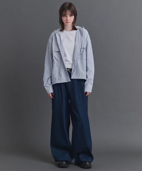 Confirm(コンファーム)の「Lace Line Pants / レースライン ワイド デニムパンツ メンズ レディース ユニセックス(デニムパンツ・メンズ・ブラック/ネイビー・S/M/L)」の9枚目の写真