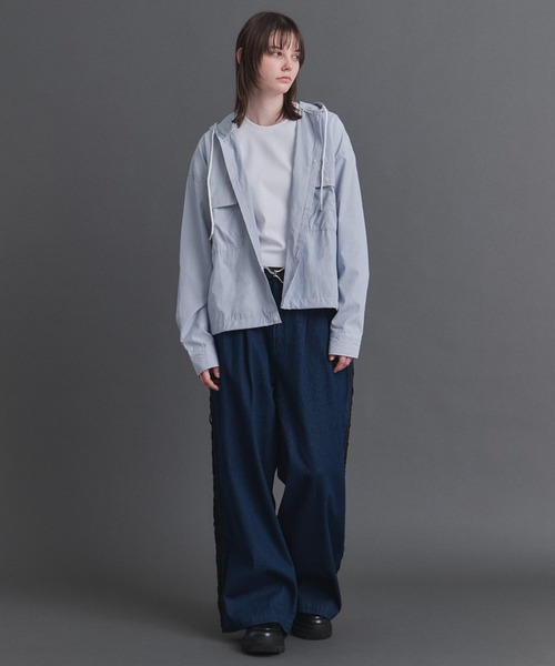 Confirm(コンファーム)の「Lace Line Pants / レースライン ワイド デニムパンツ メンズ レディース ユニセックス(デニムパンツ・メンズ・ブラック/ネイビー・S/M/L)」の10枚目の写真