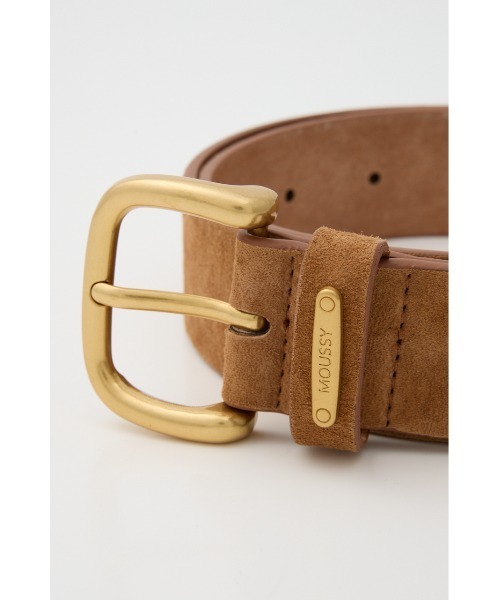 MOUSSY（マウジー）の「SUEDE LEATHER ベルト（ベルト・レディース・ダークブラウン/キャメル・FREE）」の8枚目の写真