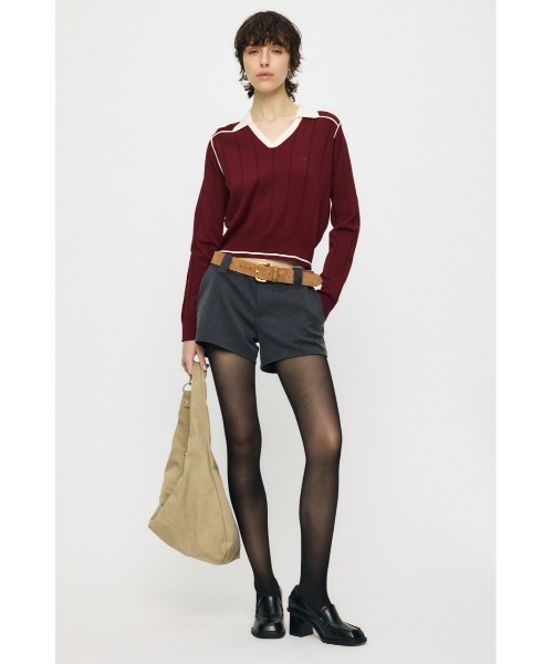 MOUSSY（マウジー）の「SUEDE LEATHER ベルト（ベルト・レディース・ダークブラウン/キャメル・FREE）」の10枚目の写真