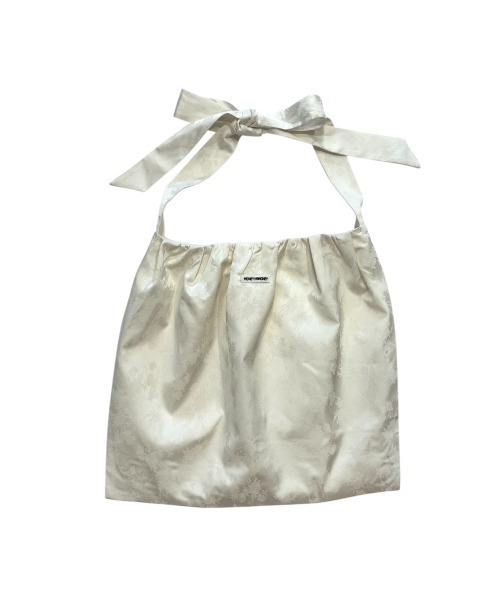 HONEY MI HONEY（ハニーミーハニー）の「rose satin ribbon tote bag（トートバッグ・レディース・ブラック/アイボリー/ピンク・FREE）」の11枚目の写真
