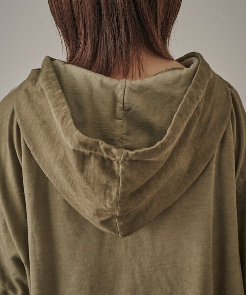 mline（エムライン）の「[mline]ペーパー レイヤーワンピース（パーカー・レディース・ベージュ/カーキ/ブラック・FREE）」の13枚目の写真
