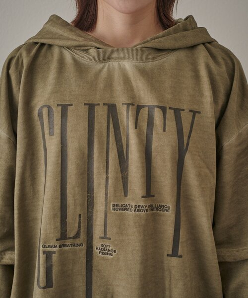 mline（エムライン）の「[mline]ペーパー レイヤーワンピース（パーカー・レディース・ベージュ/カーキ/ブラック・FREE）」の14枚目の写真