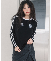 W LLF UNIFORM L/S TEE(BLACK)