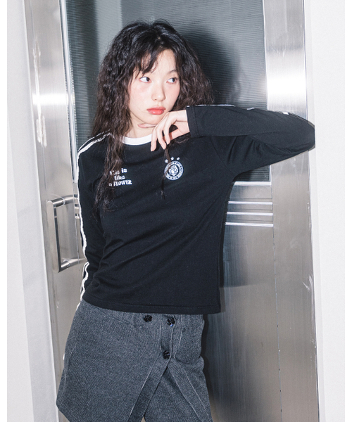 HAVISM(ヘビズム)の「W LLF UNIFORM L/S TEE(BLACK)(Tシャツ/カットソー・レディース・その他・ONE SIZE)」の2枚目の写真