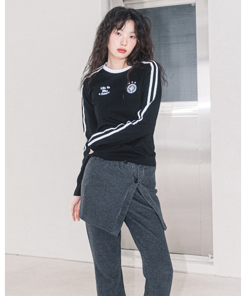 HAVISM(ヘビズム)の「W LLF UNIFORM L/S TEE(BLACK)(Tシャツ/カットソー・レディース・その他・ONE SIZE)」の4枚目の写真