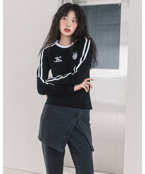 HAVISM(ヘビズム)の「W LLF UNIFORM L/S TEE(BLACK)(Tシャツ/カットソー・レディース・その他・ONE SIZE)」の5枚目の写真