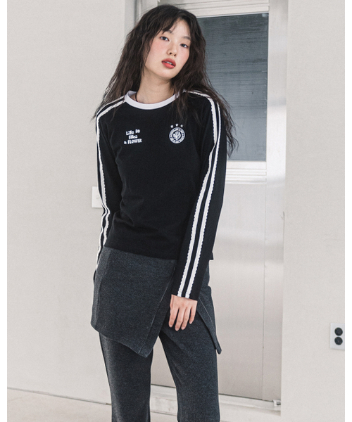 HAVISM(ヘビズム)の「W LLF UNIFORM L/S TEE(BLACK)(Tシャツ/カットソー・レディース・その他・ONE SIZE)」の6枚目の写真