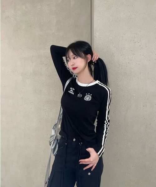 HAVISM(ヘビズム)の「W LLF UNIFORM L/S TEE(BLACK)(Tシャツ/カットソー・レディース・その他・ONE SIZE)」の14枚目の写真