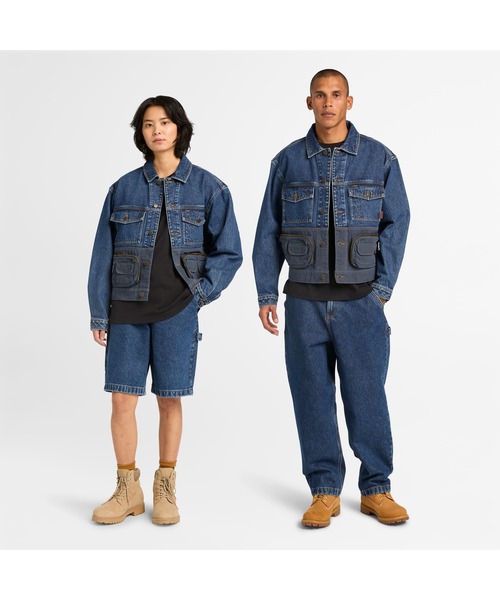 Timberland(ティンバーランド)の「ハイバード デニム ジャケット ユニセックス(デニムジャケット・メンズ・ブルー・X-LARGE/LARGE/MEDIUM/SMALL)」の2枚目の写真