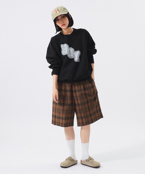 Champion(チャンピオン)の「【別注】Champion / ボーイ リバースウィーブ(R) クルー(Tシャツ/カットソー・レディース・ホワイト系その他/グレー/ブラック・SMALL/X-SMALL)」の21枚目の写真