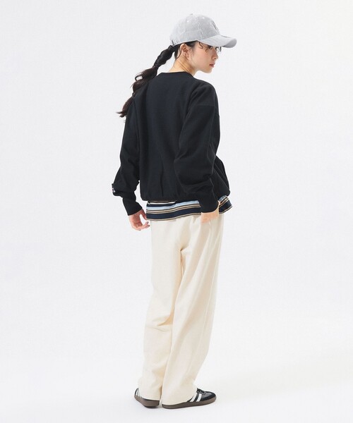 Champion(チャンピオン)の「【別注】Champion / ボーイ リバースウィーブ(R) クルー(Tシャツ/カットソー・レディース・ホワイト系その他/グレー/ブラック・SMALL/X-SMALL)」の16枚目の写真