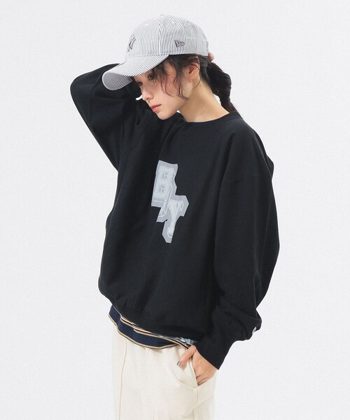 Champion(チャンピオン)の「【別注】Champion / ボーイ リバースウィーブ(R) クルー(Tシャツ/カットソー・レディース・ホワイト系その他/グレー/ブラック・SMALL/X-SMALL)」の14枚目の写真