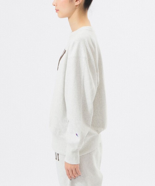 Champion(チャンピオン)の「【別注】Champion / ボーイ リバースウィーブ(R) クルー(Tシャツ/カットソー・レディース・ホワイト系その他/グレー/ブラック・SMALL/X-SMALL)」の10枚目の写真