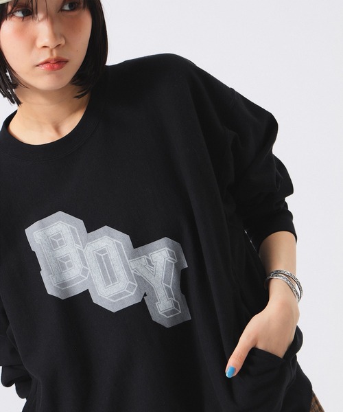 ビームス別注　リバースウィーブ(R) クルー　チャンピオン　スウェット　トップス セール】【別注】Champion / ボーイ リバースウィーブ(R) クルー（T