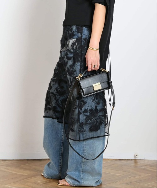 AP STUDIO（エーピーストゥディオ）の「レース2wayキャミソールドレス（ワンピース・レディース・キャメル/ブラック・FREE）」の17枚目の写真