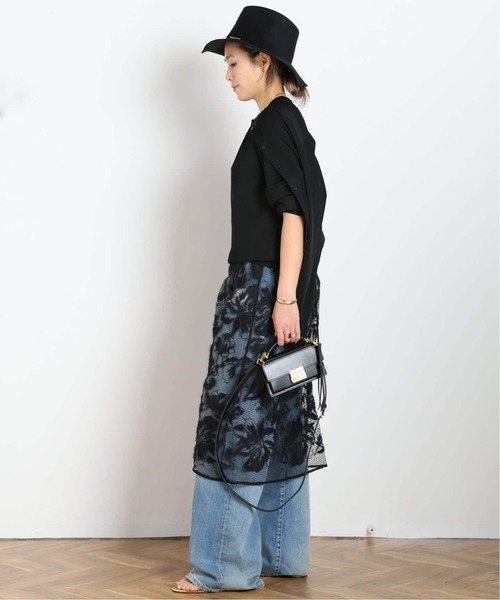 AP STUDIO（エーピーストゥディオ）の「レース2wayキャミソールドレス（ワンピース・レディース・キャメル/ブラック・FREE）」の14枚目の写真