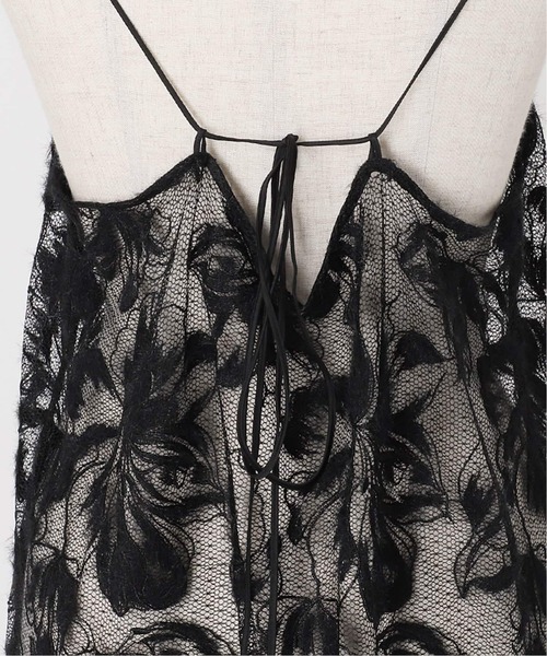 AP STUDIO（エーピーストゥディオ）の「レース2wayキャミソールドレス（ワンピース・レディース・キャメル/ブラック・FREE）」の3枚目の写真