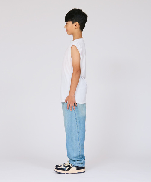 HANES(ヘインズ)の「【Hanes/ヘインズ】キッズ 【2枚組】Hanes MOVES スクエアメッシュ スリーブレスTシャツ(Tシャツ/カットソー・キッズ・ホワイト/ブラック・130/140/150/160)」の17枚目の写真