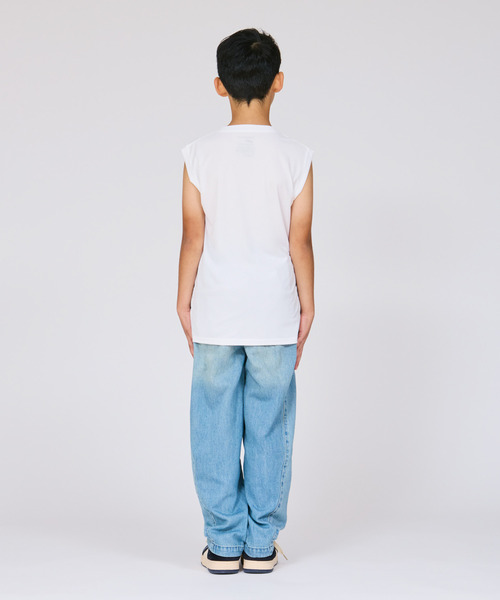 HANES(ヘインズ)の「【Hanes/ヘインズ】キッズ 【2枚組】Hanes MOVES スクエアメッシュ スリーブレスTシャツ(Tシャツ/カットソー・キッズ・ホワイト/ブラック・130/140/150/160)」の18枚目の写真