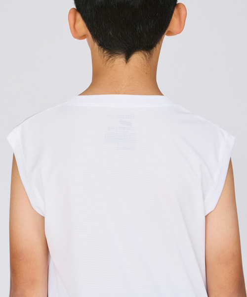 HANES(ヘインズ)の「【Hanes/ヘインズ】キッズ 【2枚組】Hanes MOVES スクエアメッシュ スリーブレスTシャツ(Tシャツ/カットソー・キッズ・ホワイト/ブラック・130/140/150/160)」の15枚目の写真