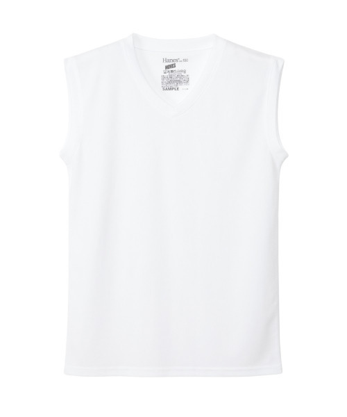 HANES(ヘインズ)の「【Hanes/ヘインズ】キッズ 【2枚組】Hanes MOVES スクエアメッシュ スリーブレスTシャツ(Tシャツ/カットソー・キッズ・ホワイト/ブラック・130/140/150/160)」の19枚目の写真