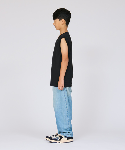 HANES(ヘインズ)の「【Hanes/ヘインズ】キッズ 【2枚組】Hanes MOVES スクエアメッシュ スリーブレスTシャツ(Tシャツ/カットソー・キッズ・ホワイト/ブラック・130/140/150/160)」の3枚目の写真