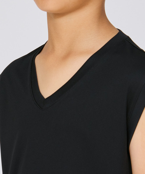 HANES(ヘインズ)の「【Hanes/ヘインズ】キッズ 【2枚組】Hanes MOVES スクエアメッシュ スリーブレスTシャツ(Tシャツ/カットソー・キッズ・ホワイト/ブラック・130/140/150/160)」の8枚目の写真